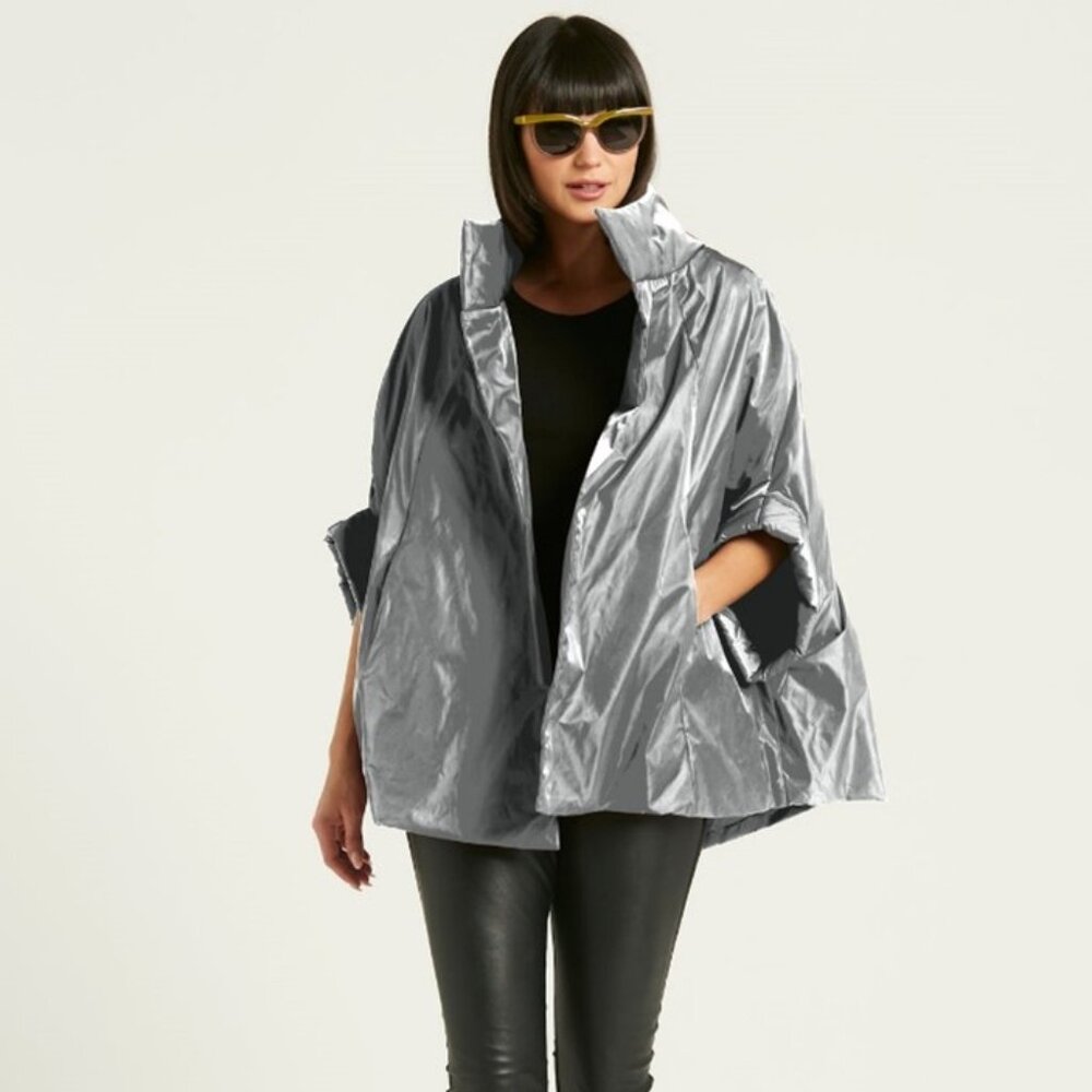 PLANET BY LAUREN G NYLON CHIC CAPE NEW